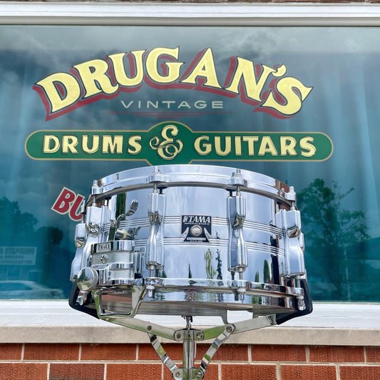 1980s Tama 6.5x14 Imperialstar King-Beat No. 8006 Seamless Steel Snare Drum