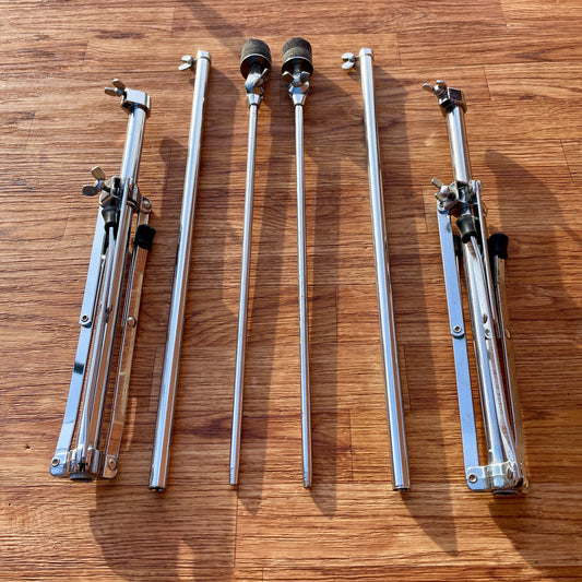 1960s Ludwig 1400 Flat Base Straight Cymbal Stand Pair (2 pcs.)