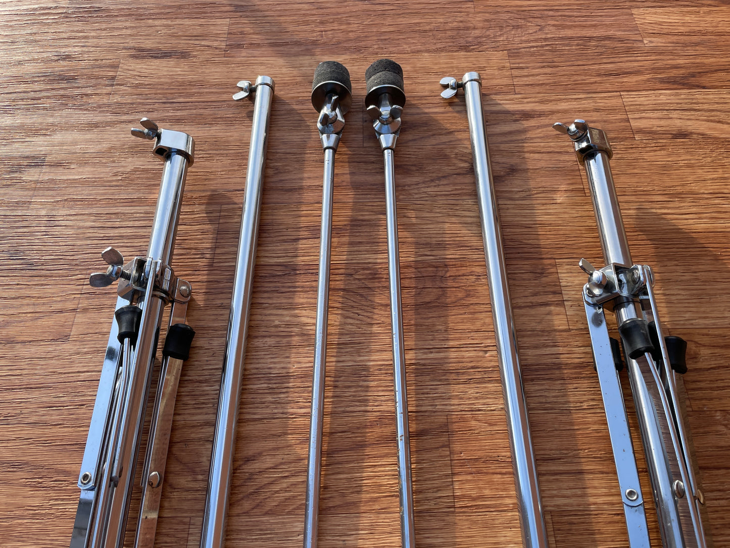 1960s Ludwig 1400 Flat Base Straight Cymbal Stand Pair (2 pcs.)