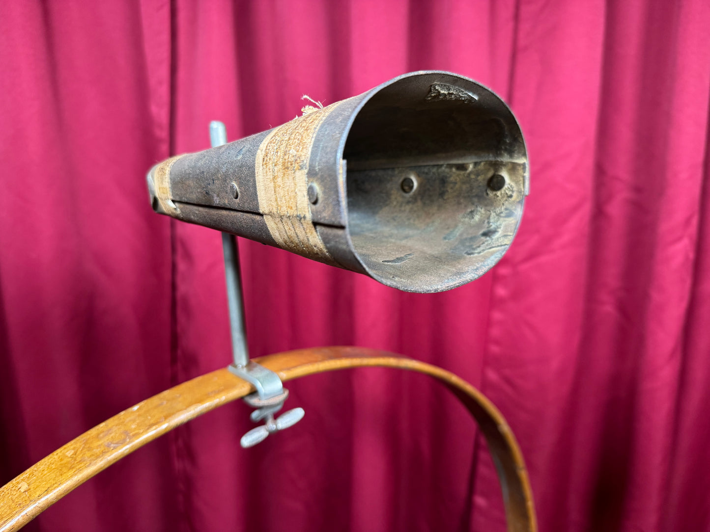 1940s-1950s Ludwig 6" Cow Bell w/ Bass Drum Hoop Mount