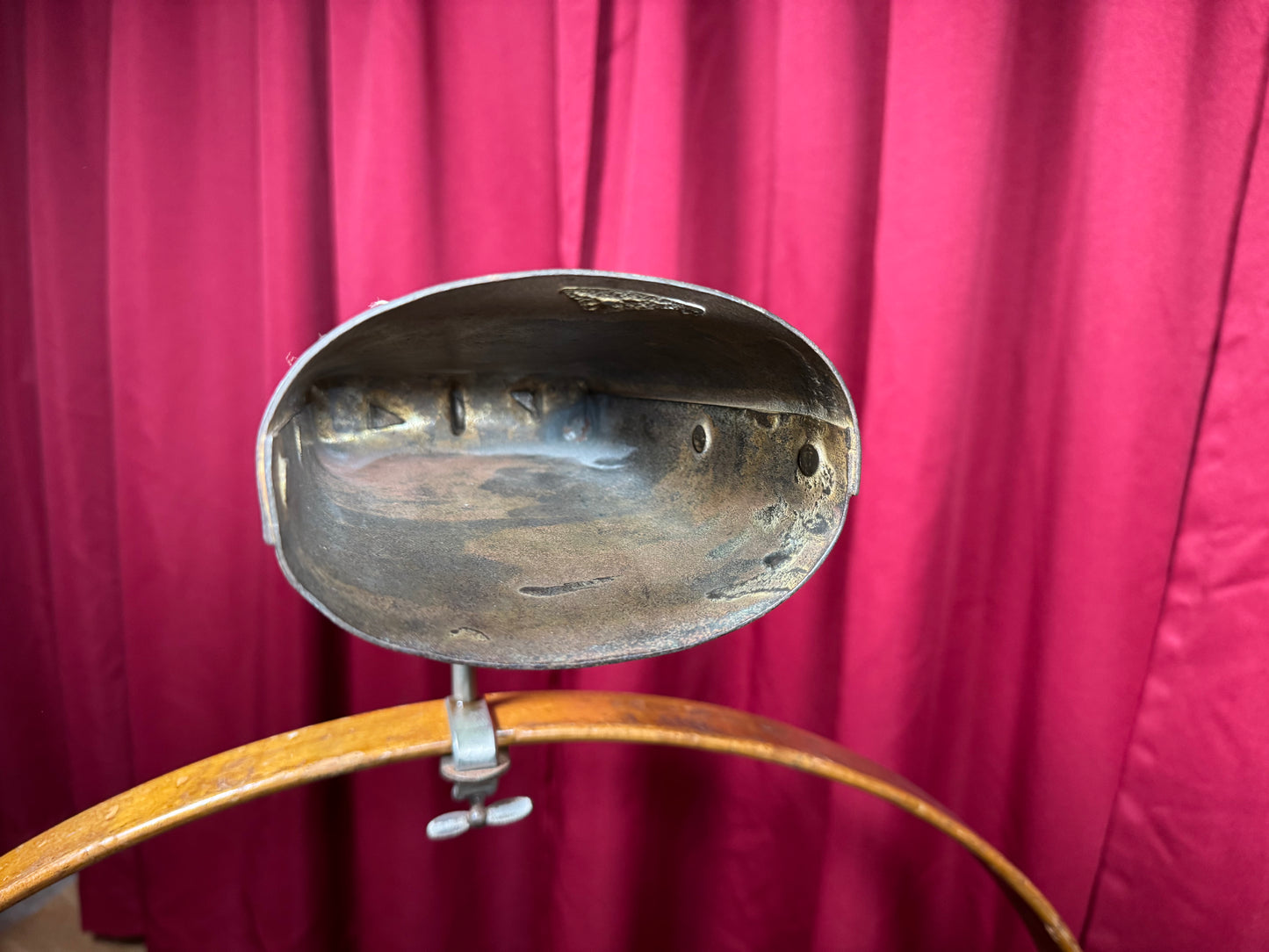 1940s-1950s Ludwig 6" Cow Bell w/ Bass Drum Hoop Mount