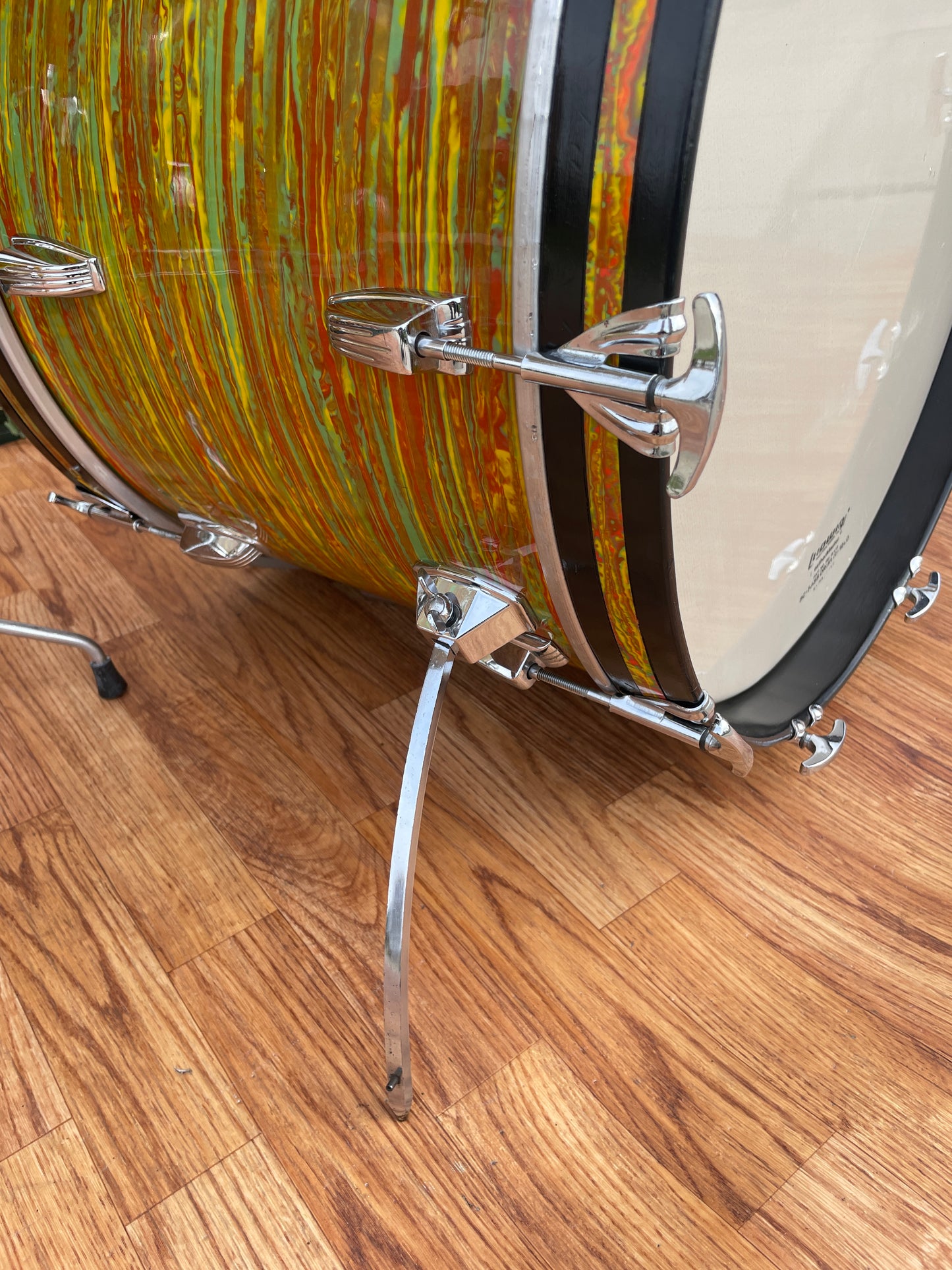 1970s Ludwig Big Beat Drum Set Citrus Mod 22/12/13/16 Bun E. Carlos
