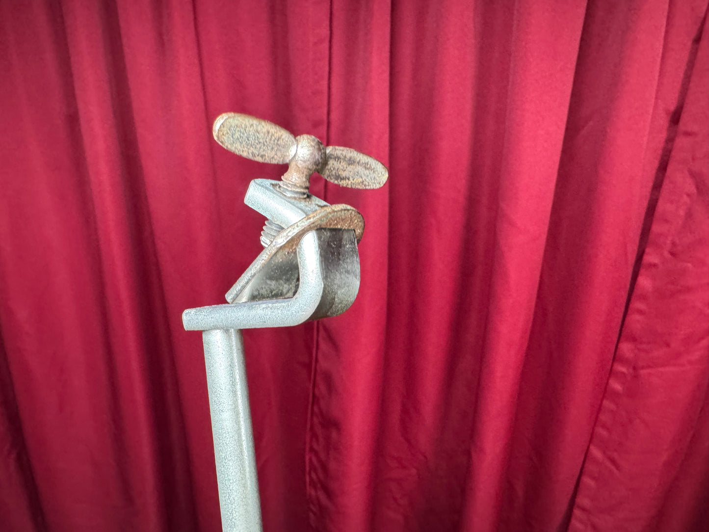 1940s-1950s Ludwig 6" Cow Bell w/ Bass Drum Hoop Mount