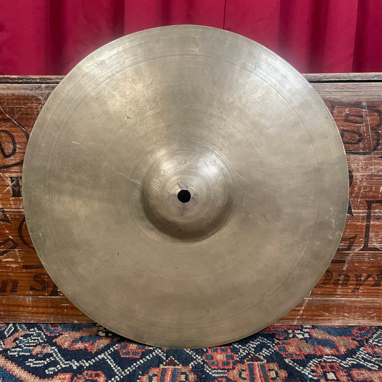 15" K Zildjian Istanbul 1930s-1940s Old Stamp OS I / OS IIa Hi-Hat Cymbal 1030g *Video Demo*
