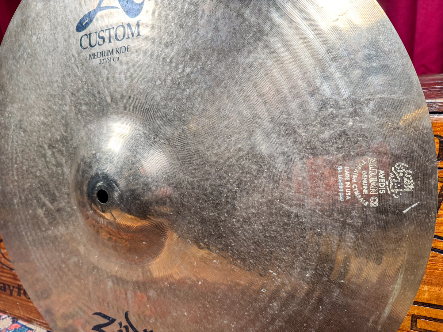 20" Zildjian A Custom Medium Ride Cymbal 2520g *Video Demo*