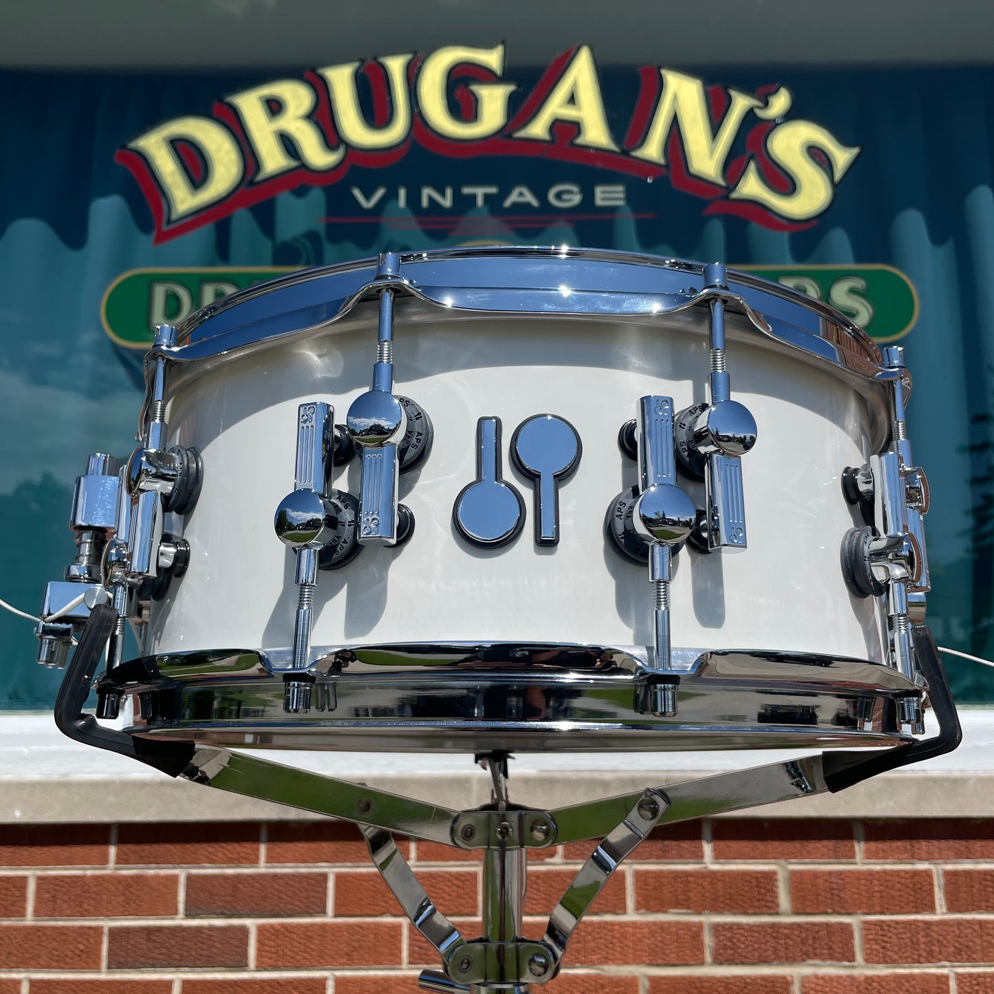 Sonor SQ2 6x14 Pure White Lacquer Snare Drum