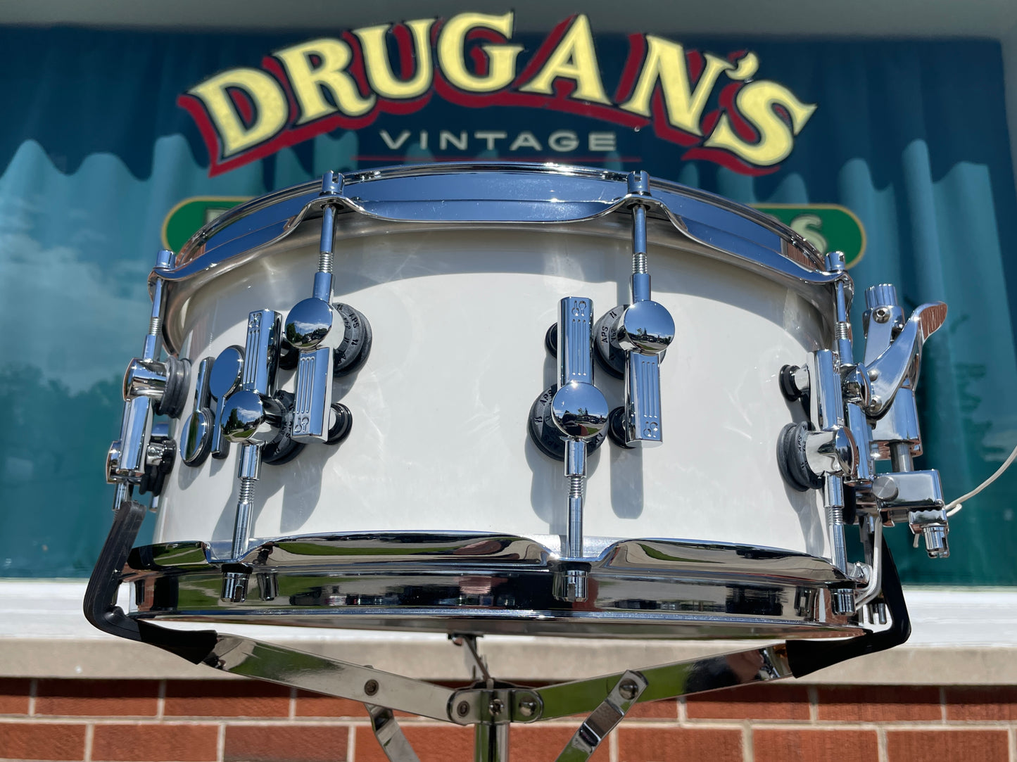 Sonor SQ2 6x14 Pure White Lacquer Snare Drum