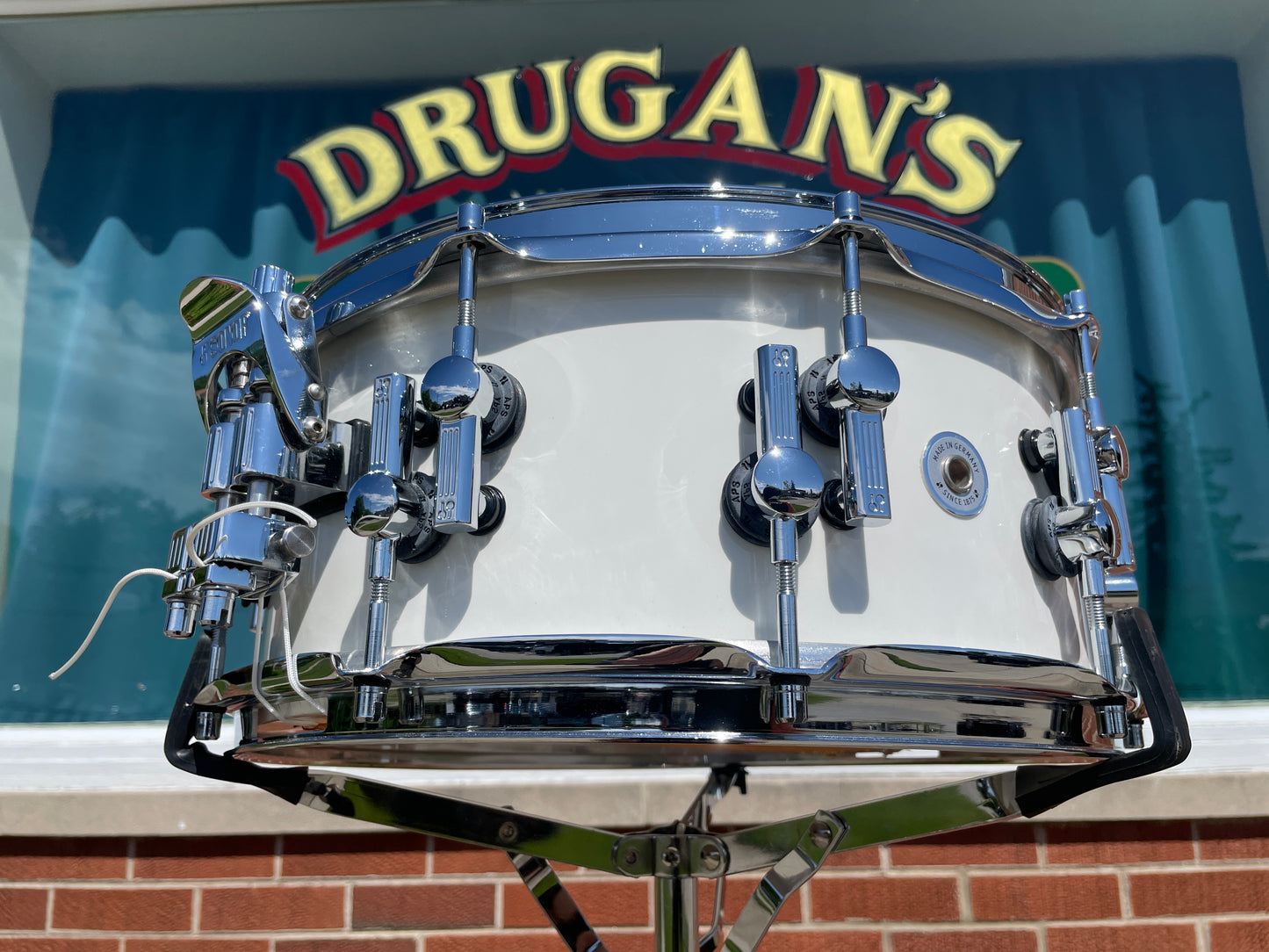 Sonor SQ2 6x14 Pure White Lacquer Snare Drum