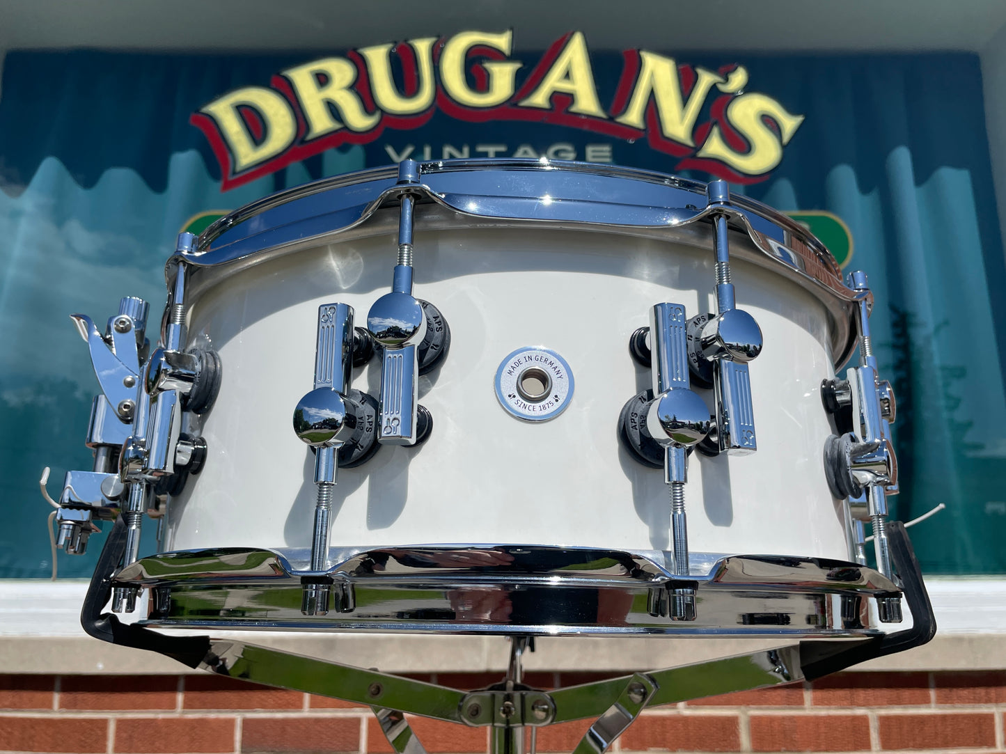 Sonor SQ2 6x14 Pure White Lacquer Snare Drum