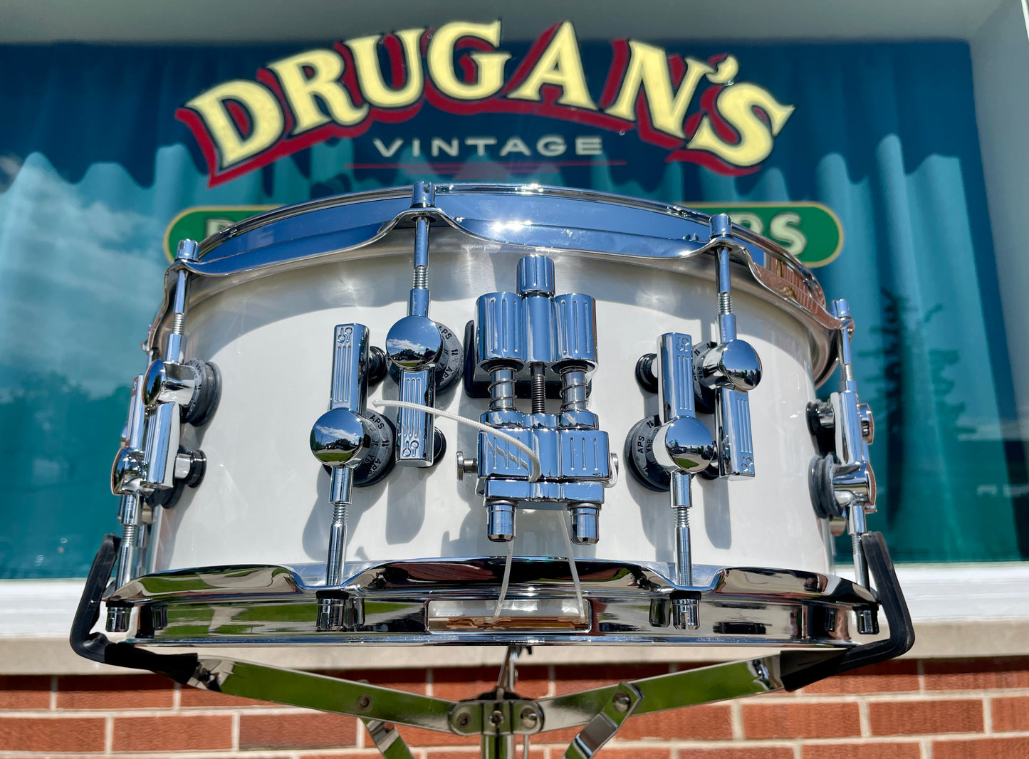 Sonor SQ2 6x14 Pure White Lacquer Snare Drum