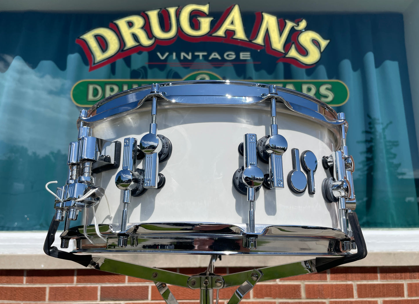 Sonor SQ2 6x14 Pure White Lacquer Snare Drum