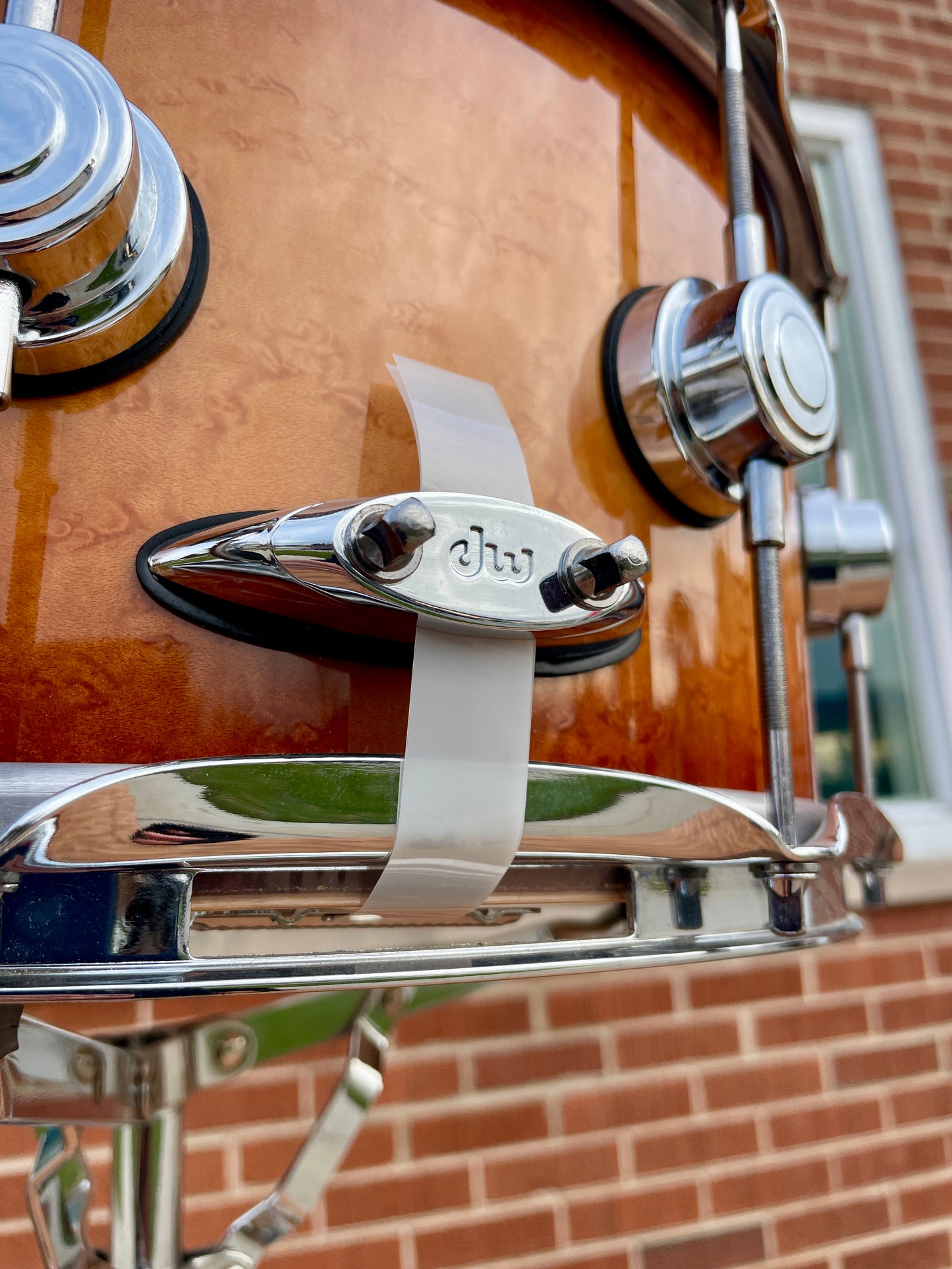 2002 DW Collector's Series Besse Forest Exotic Super Birdseye Maple Drum Set Burnt Toast Burst 22/12/14/16 w/ 7x14 Snare Drum Workshop