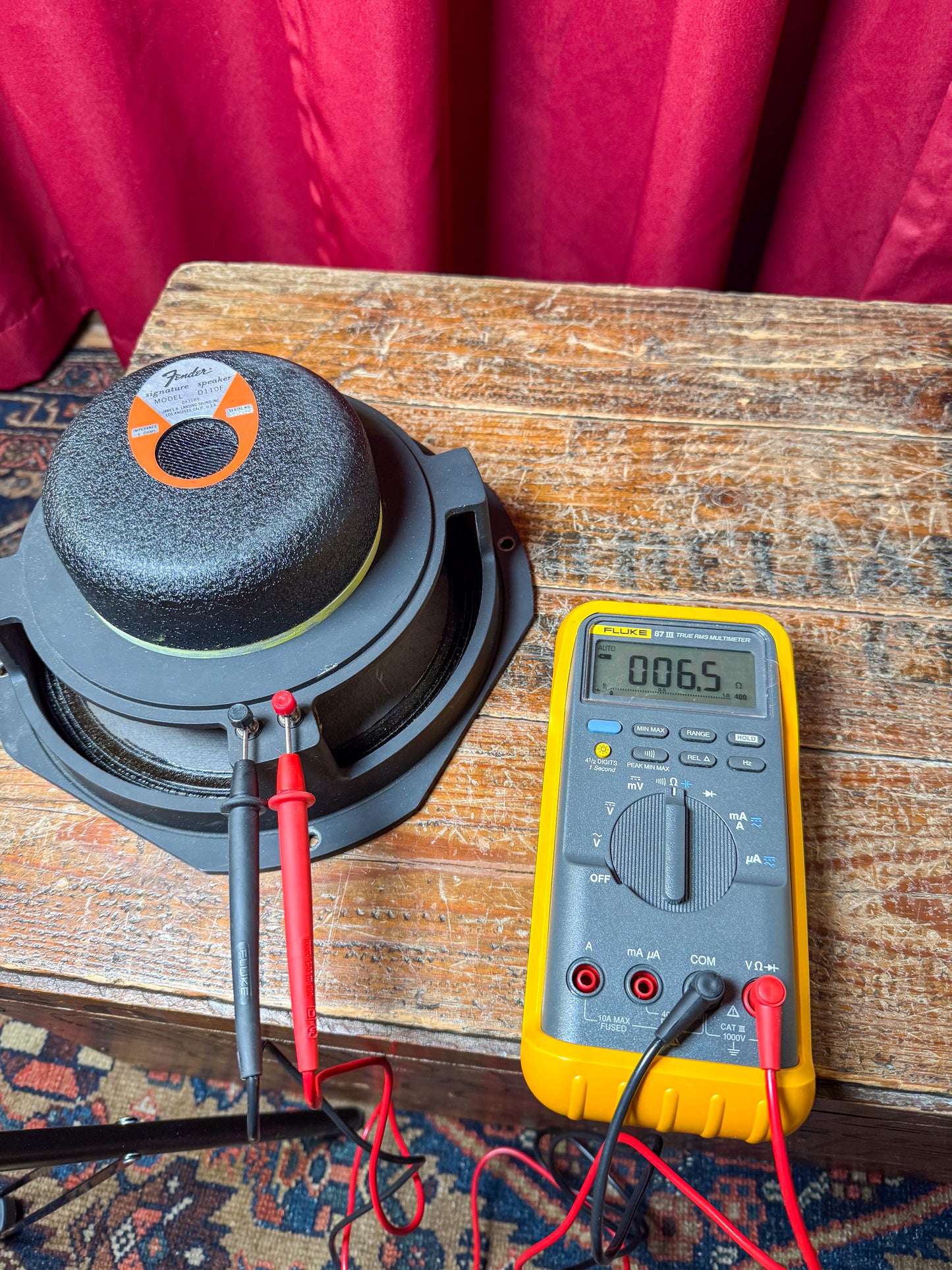 Set of 4 Vintage 10" JBL Fender D110F Speakers 8 Ohms Quad