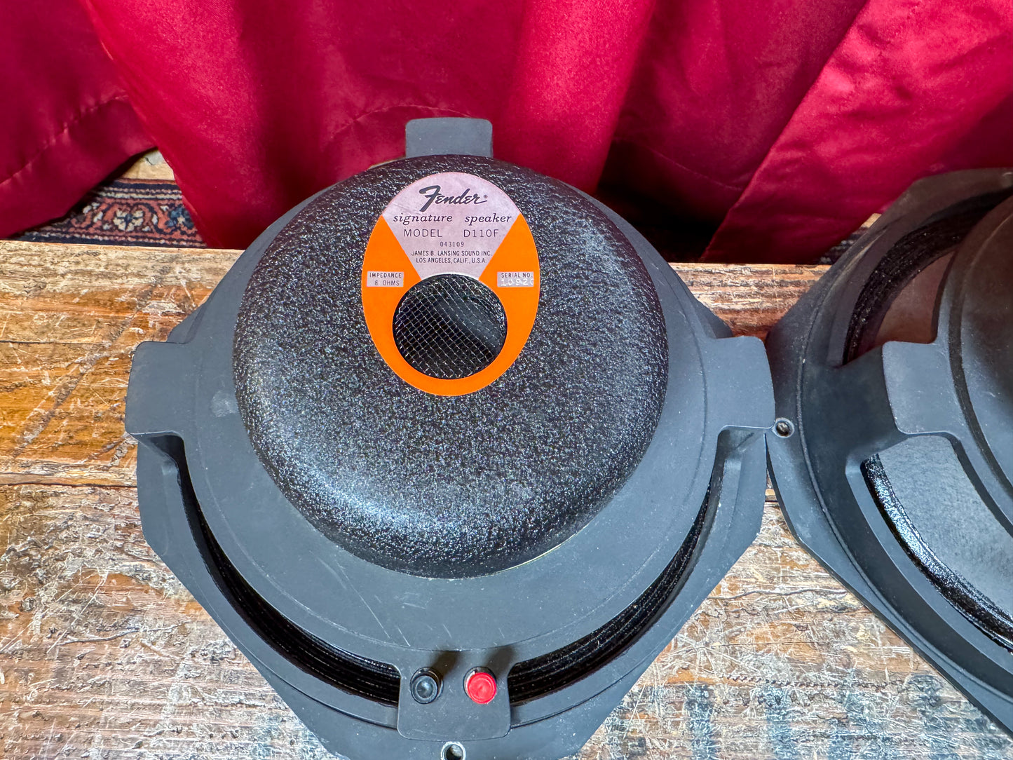 Set of 4 Vintage 10" JBL Fender D110F Speakers 8 Ohms Quad