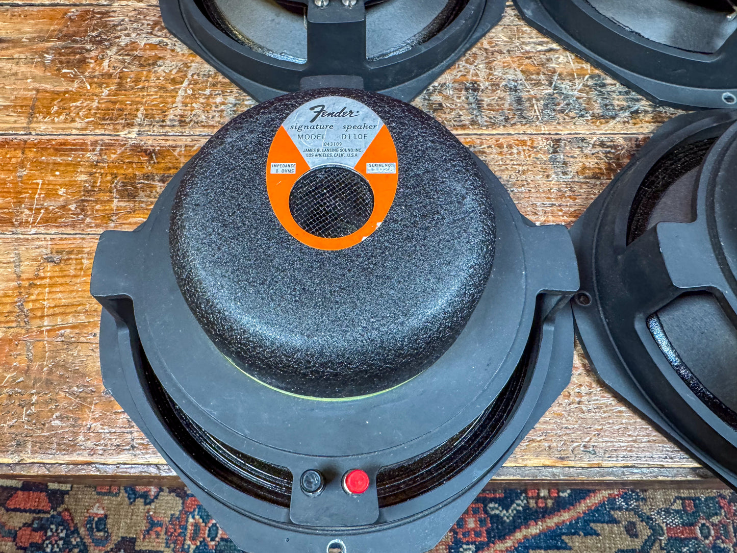 Set of 4 Vintage 10" JBL Fender D110F Speakers 8 Ohms Quad