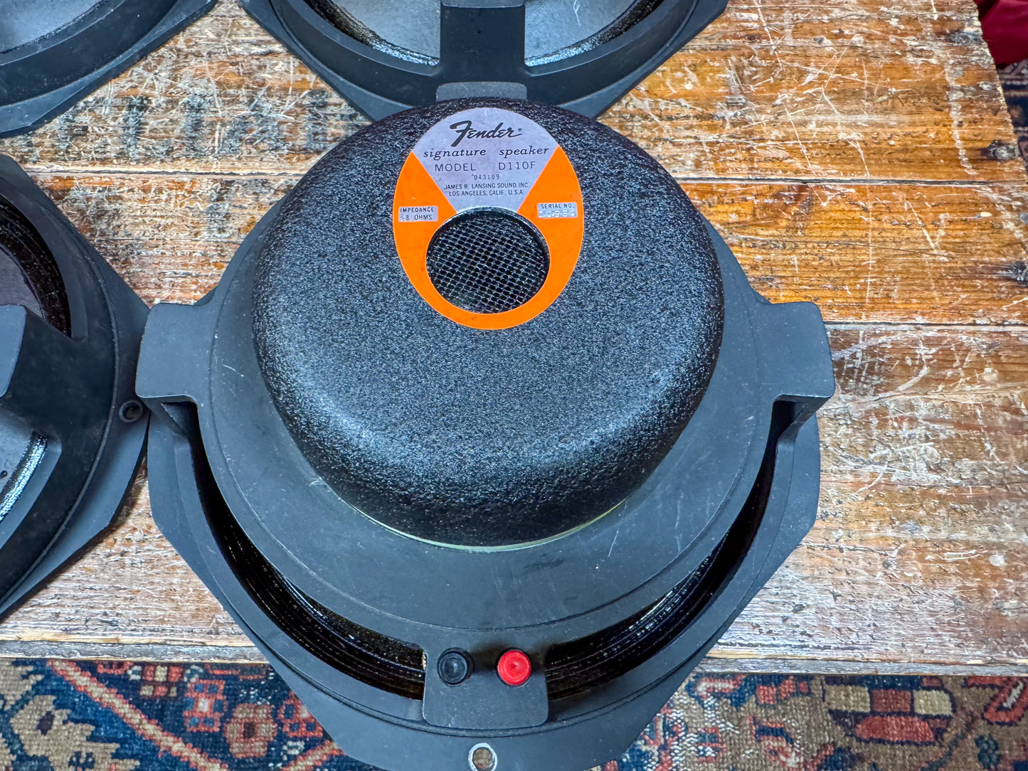 Set of 4 Vintage 10" JBL Fender D110F Speakers 8 Ohms Quad