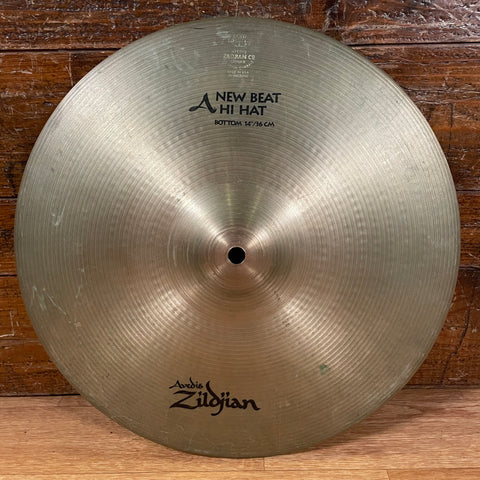 14" Zildjian A New Beat Bottom Hi-Hat Cymbal Single 1410g