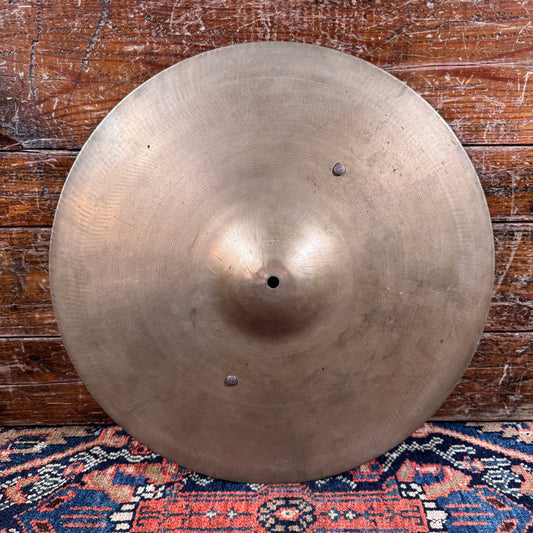 16" UFIP 1960s Crash Cymbal w/ Rivets Made In Italy 1246g *Video Demo*