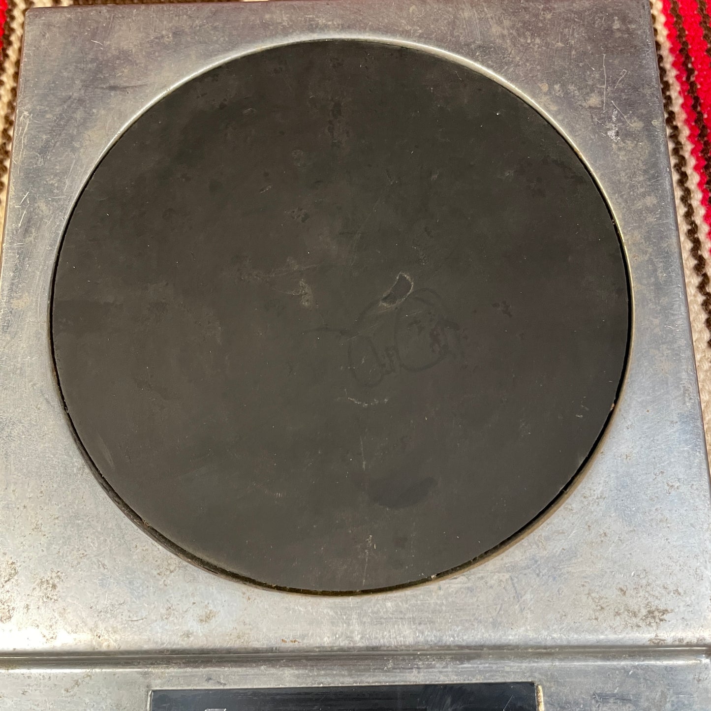 1970s Ludwig No. 4050 Practice Pad Aluminum / Rubber
