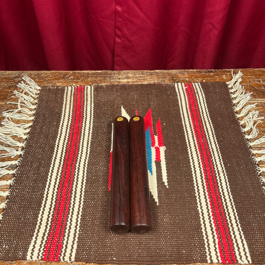 Vintage JOM Calidad Rosewood Claves Pair Made in Mexico