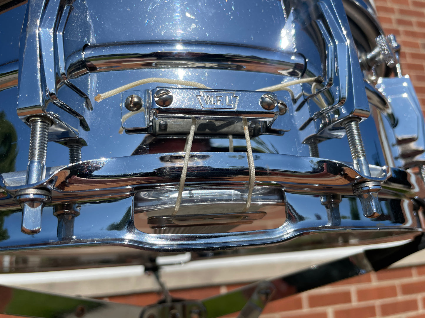 1960s Ludwig 5x14 Chrome Over Brass Pre-Serial Super 400 Supraphonic Snare Drum