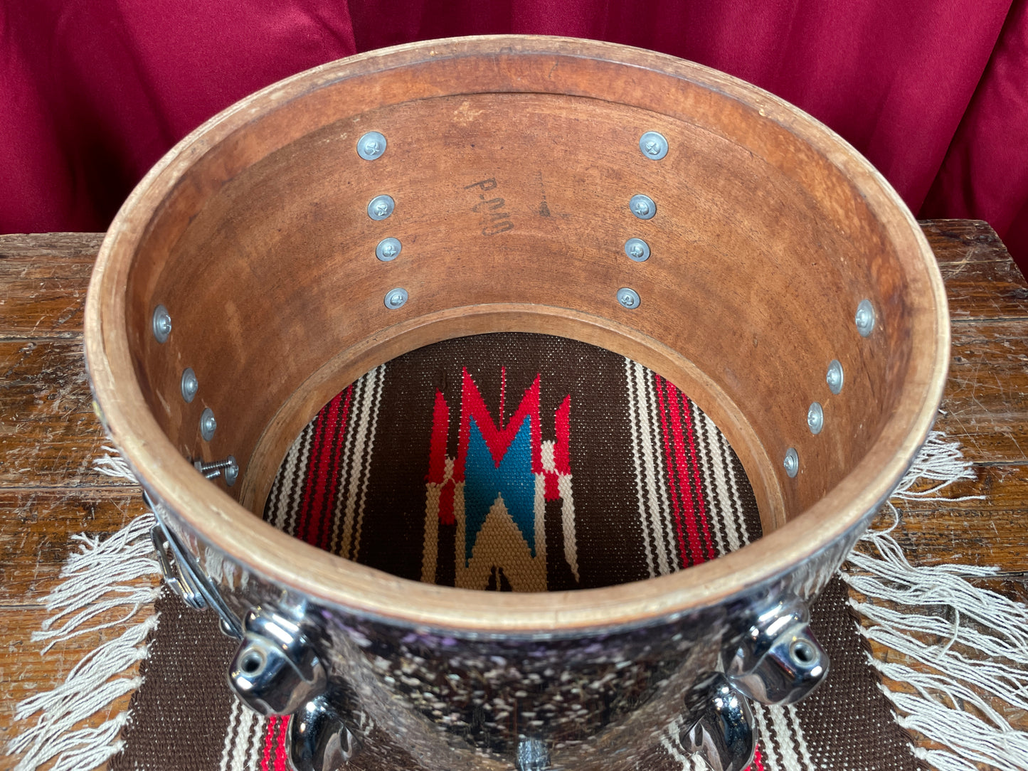 1960s Slingerland 8x12 Tom Drum Single Capri Pearl