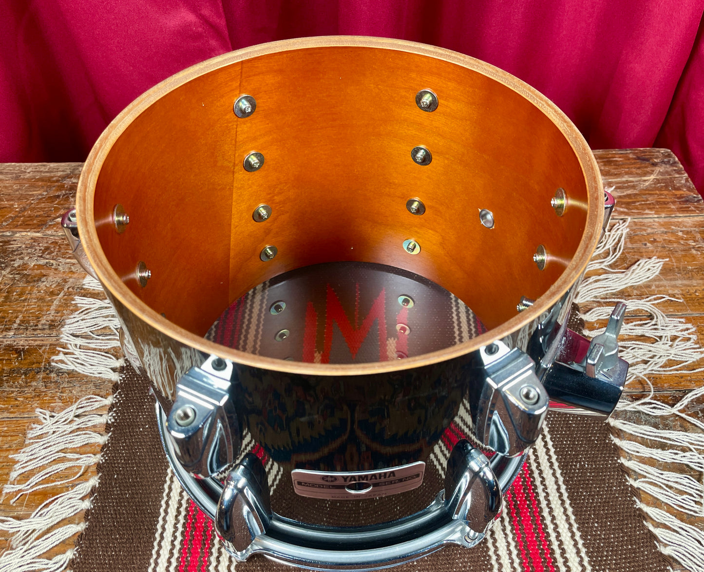 1985 Yamaha 8000 Tour Custom Drum Set 20/10/12/14 Solid Black MIJ