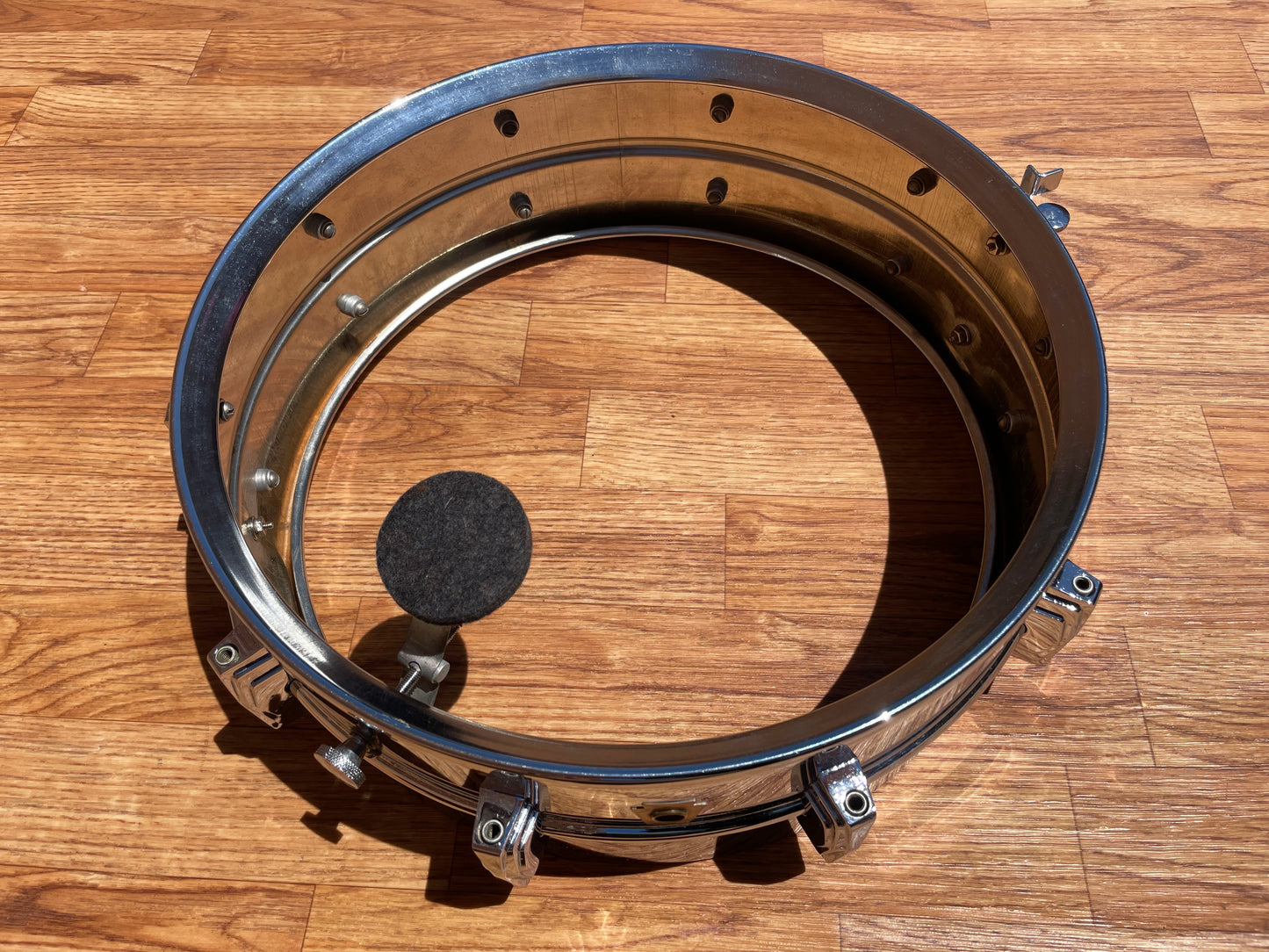 1960s Ludwig 5x14 Chrome Over Brass Pre-Serial Super 400 Supraphonic Snare Drum