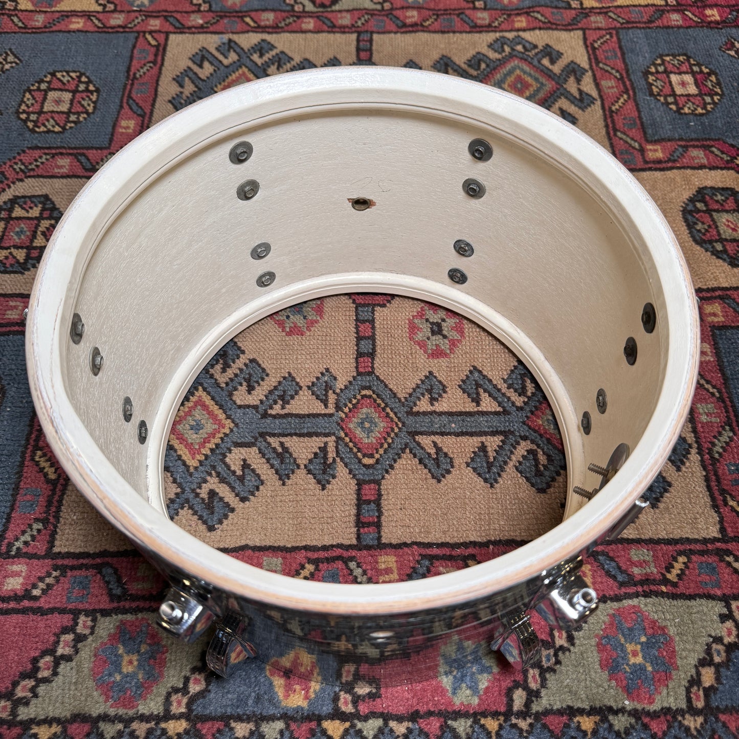 1960s Ludwig 8x12 Tom Drum Oyster Blue Pearl #2