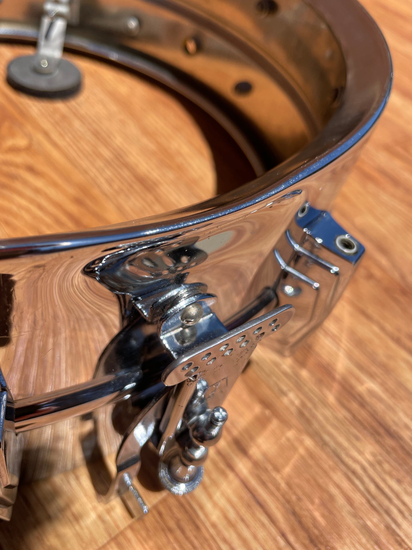 1960s Ludwig 5x14 Chrome Over Brass Pre-Serial Super 400 Supraphonic Snare Drum