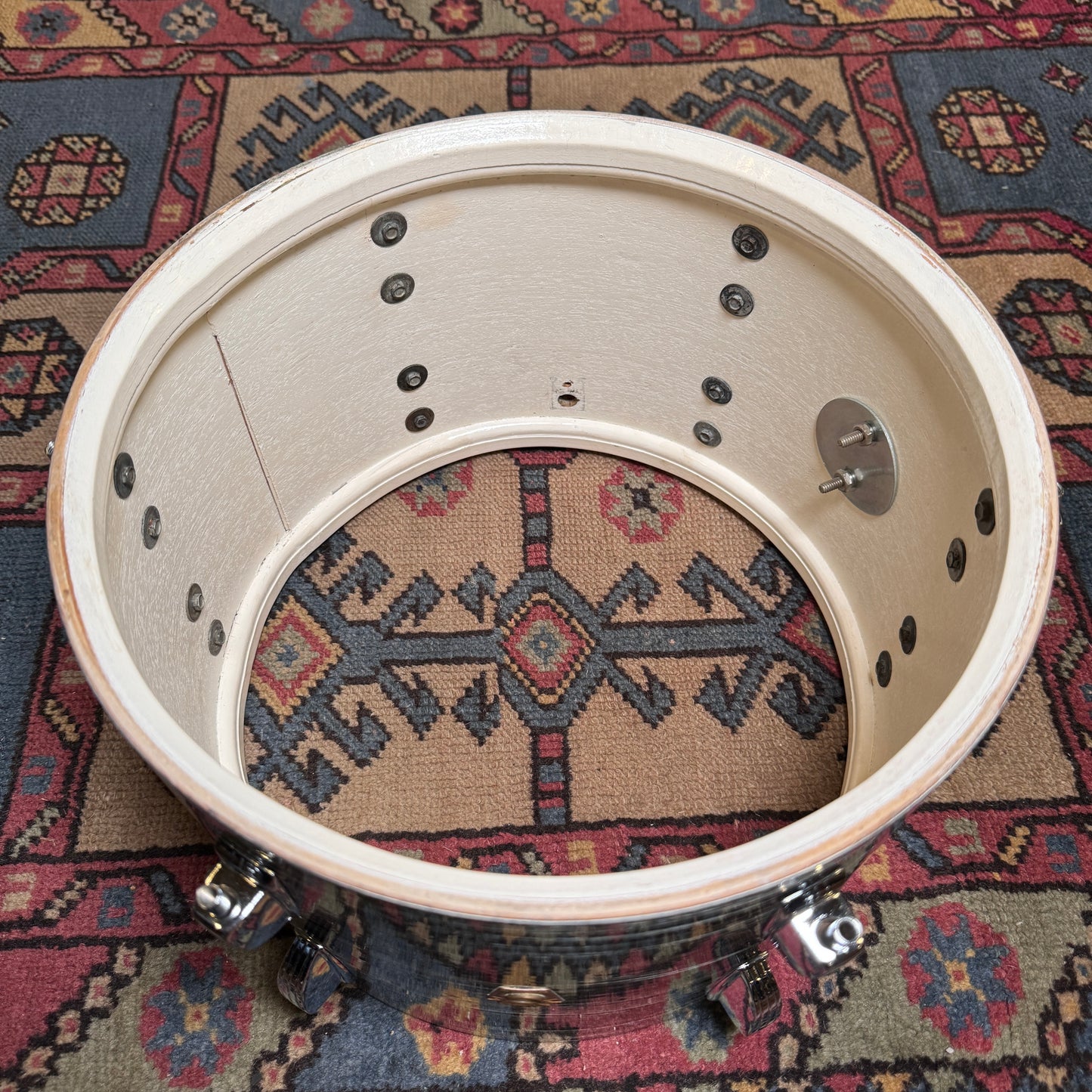1960s Ludwig 8x12 Tom Drum Oyster Blue Pearl #2