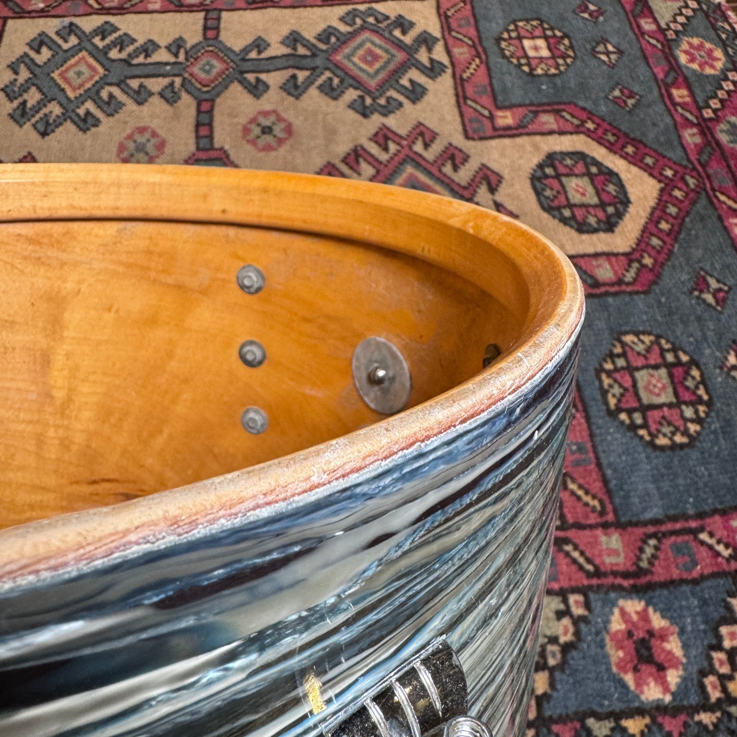 1960s Ludwig 9x13 Hollywood Tom Drum Oyster Blue Pearl