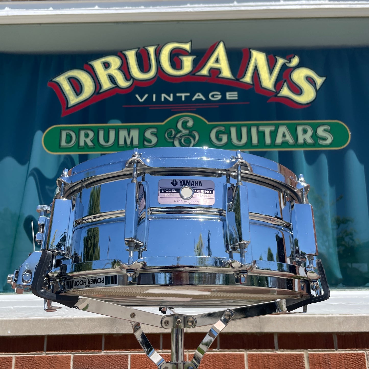 1980s Yamaha SD-295 5.5x14 Snare Drum Chrome 10-Lug MIJ