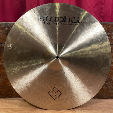 22" Istanbul Agop Traditional Dark Ride Cymbal 2426g *Video Demo*