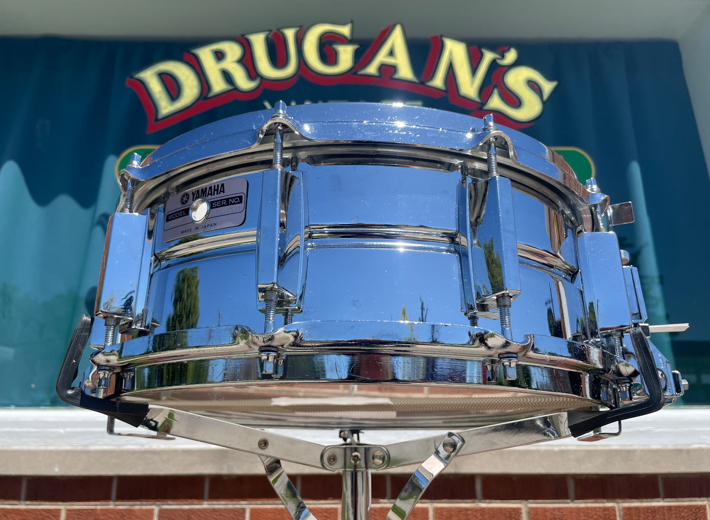 1980s Yamaha SD-295 5.5x14 Snare Drum Chrome 10-Lug MIJ