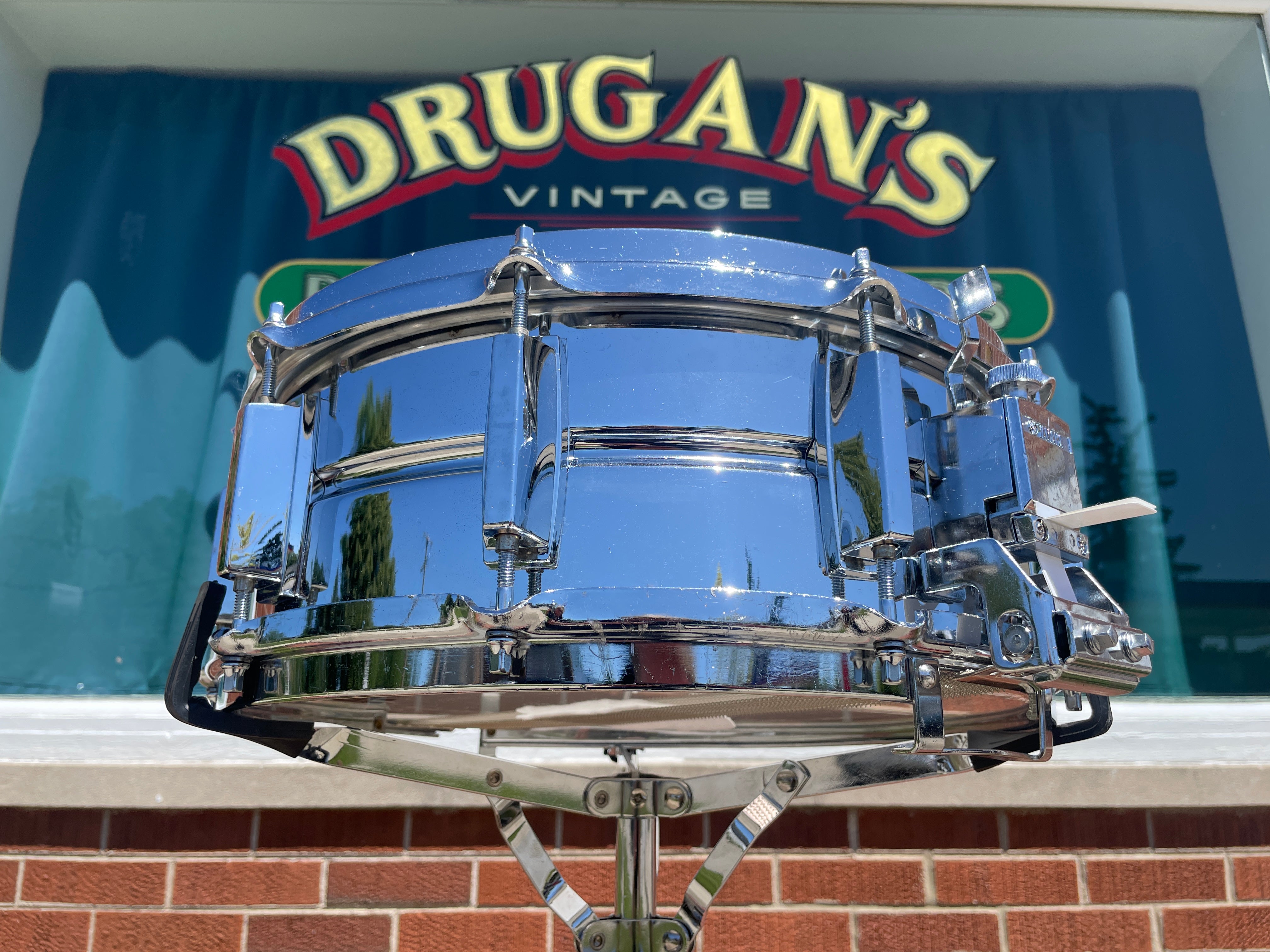 1980s Yamaha SD-295 5.5x14 Snare Drum Chrome 10-Lug MIJ – Drugan's