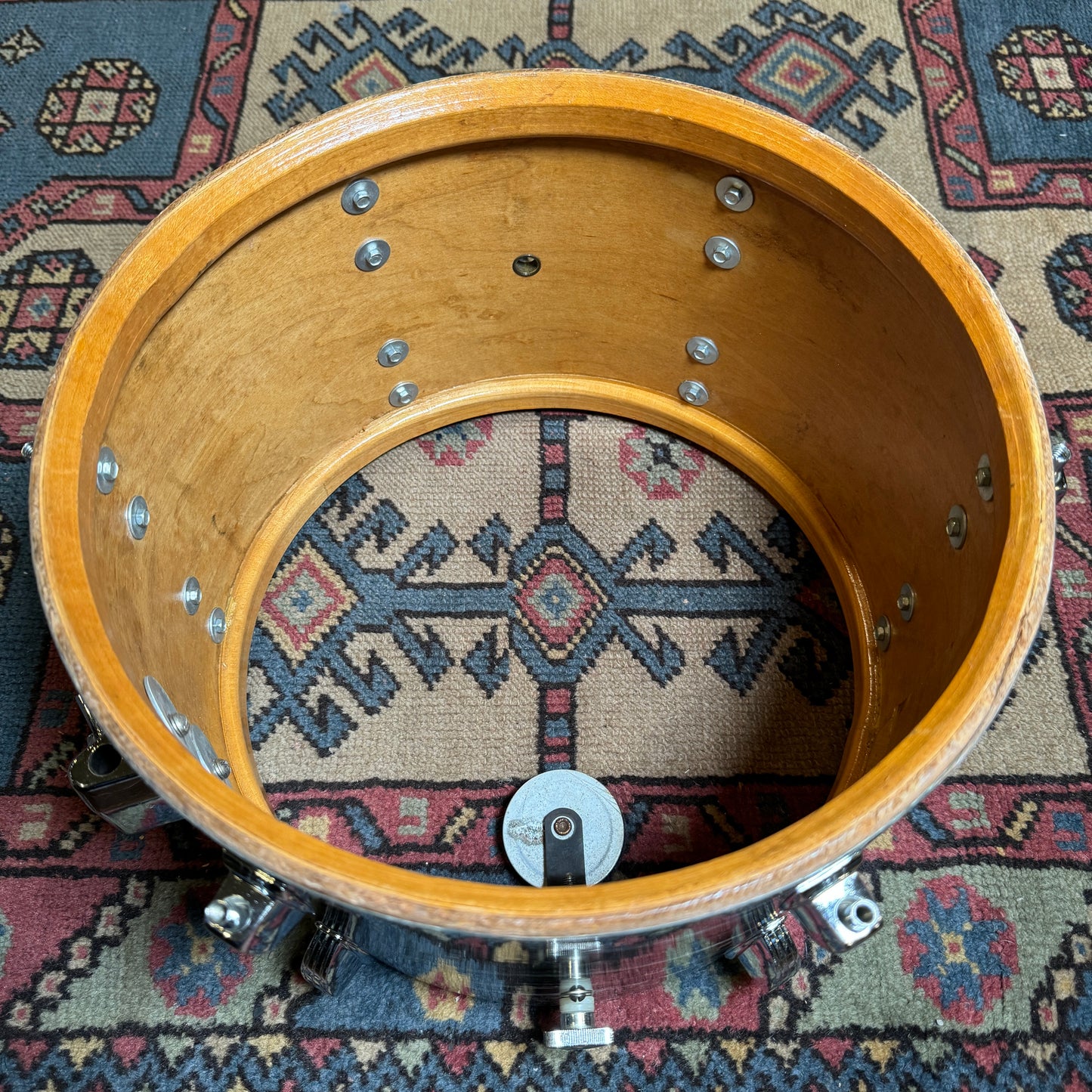 1960s Ludwig 8x12 Tom Drum Oyster Blue Pearl