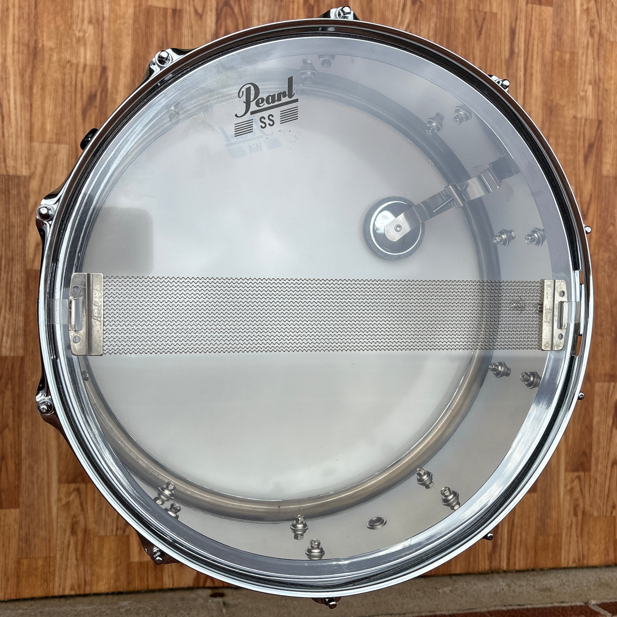 Pearl SK-800 10-Lug Steel Shell 5x14 Snare Drum w/ Stand & Bag