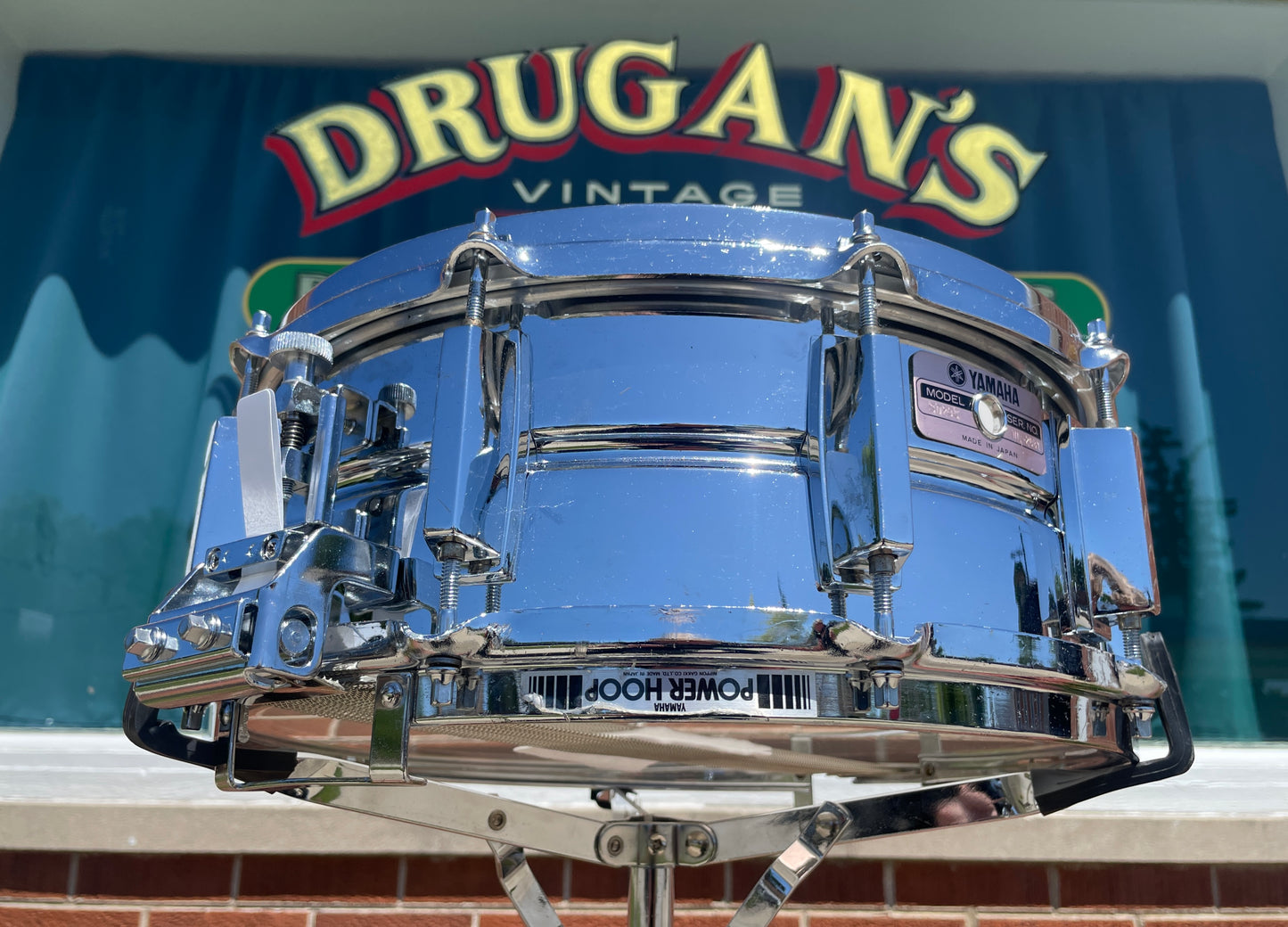 1980s Yamaha SD-295 5.5x14 Snare Drum Chrome 10-Lug MIJ