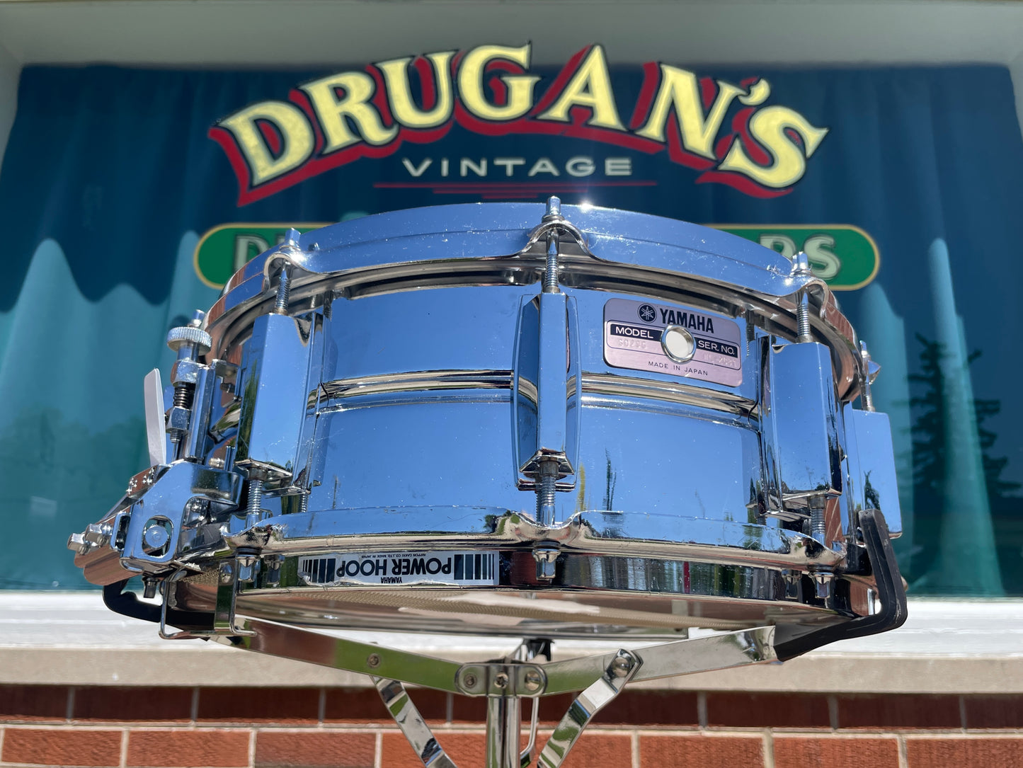 1980s Yamaha SD-295 5.5x14 Snare Drum Chrome 10-Lug MIJ