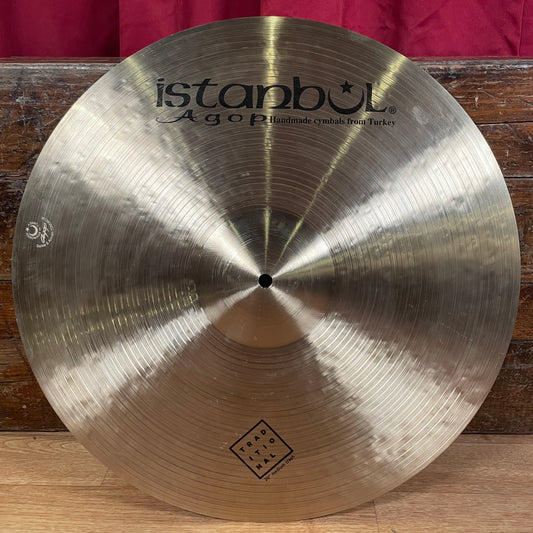 20" Istanbul Agop Traditional Medium Crash Cymbal 1830g *Video Demo*