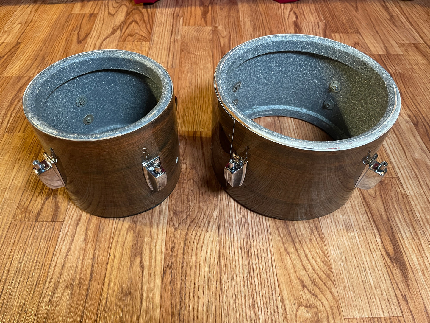 1970s Ludwig 6" & 8" Tunable Bongo Project Walnut Cortex No. 2358P