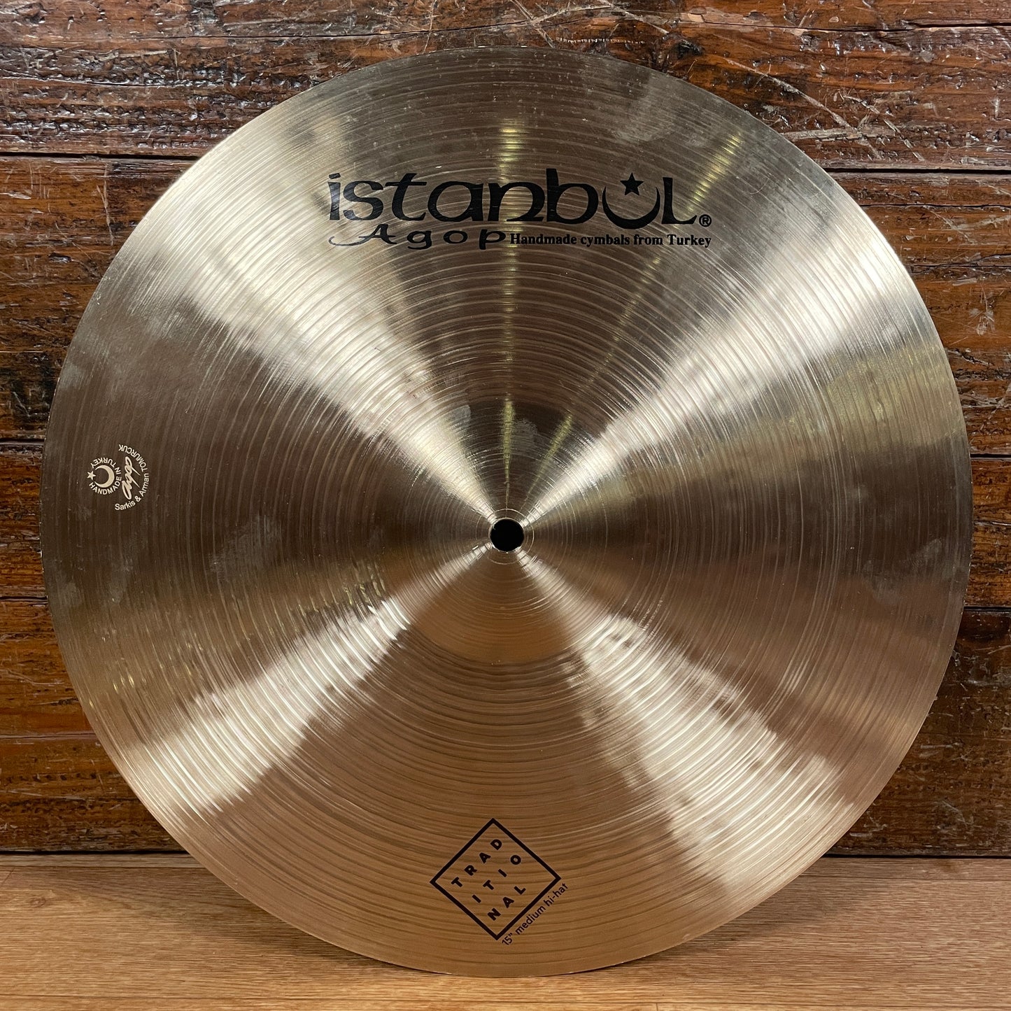 15" Istanbul Agop Traditional Medium Hi-Hat Cymbal Pair 1164g/1348g *Video Demo*