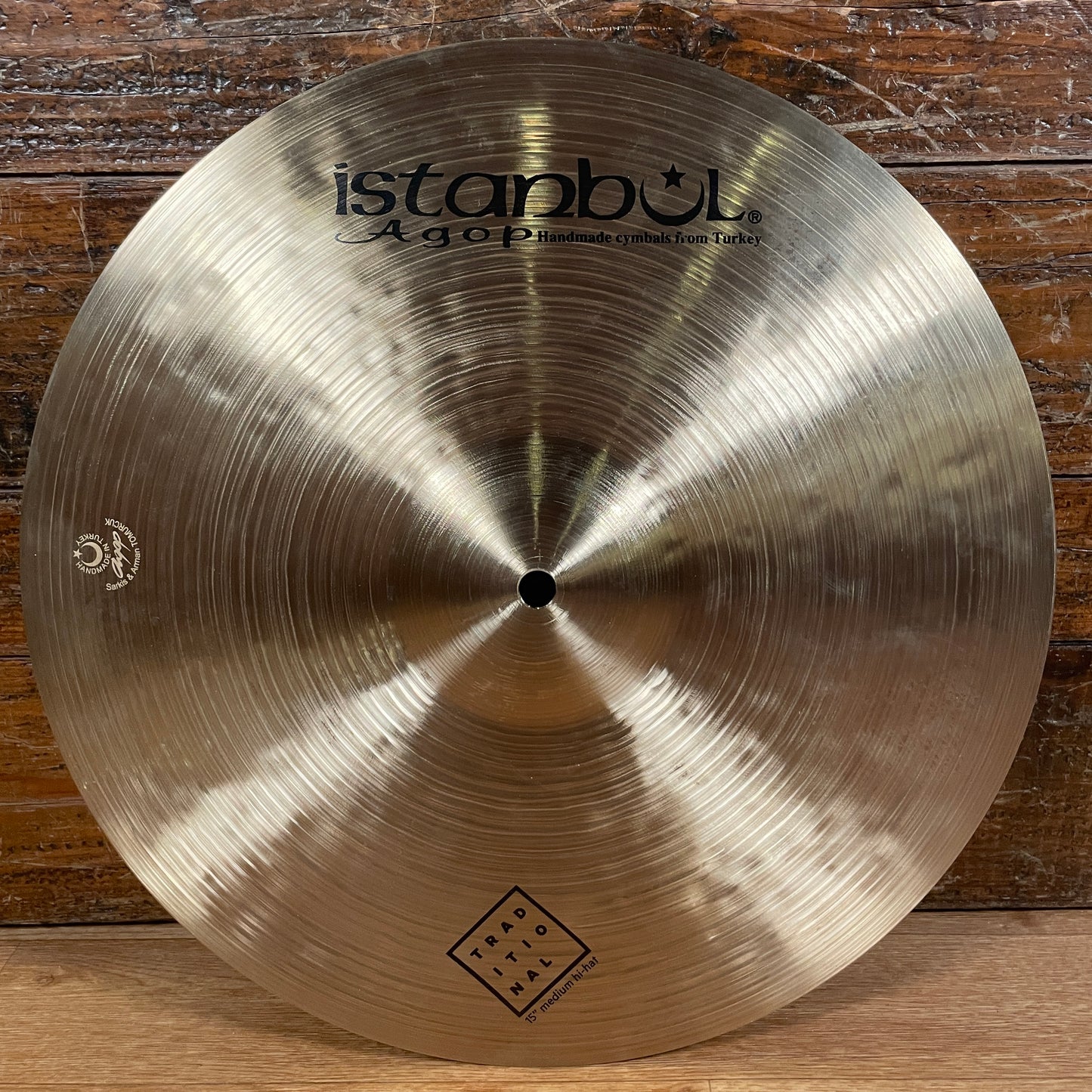 15" Istanbul Agop Traditional Medium Hi-Hat Cymbal Pair 1164g/1348g *Video Demo*