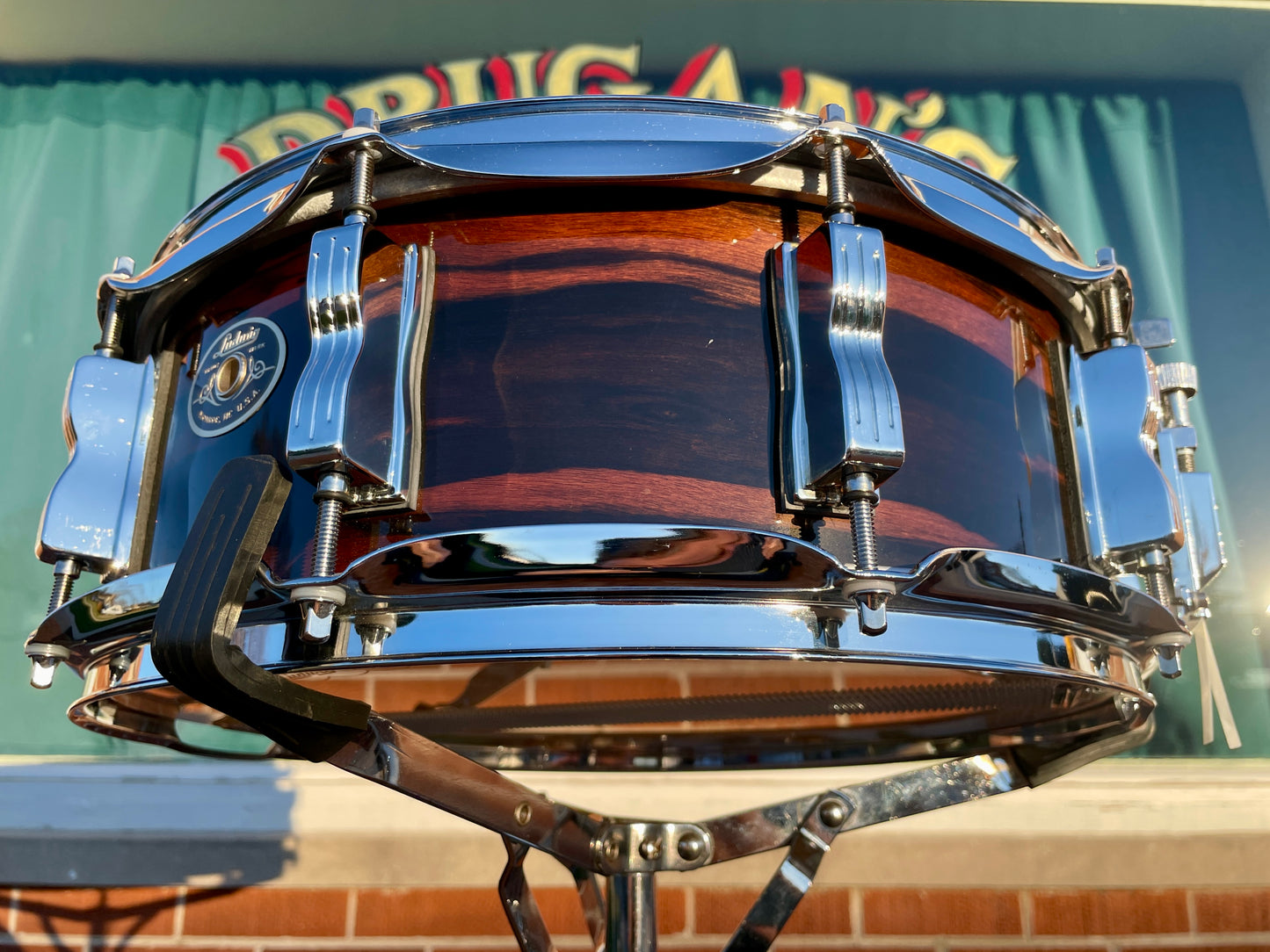 Ludwig Classic Maple Exotic 5x14 Ebony Macassar Snare Drum