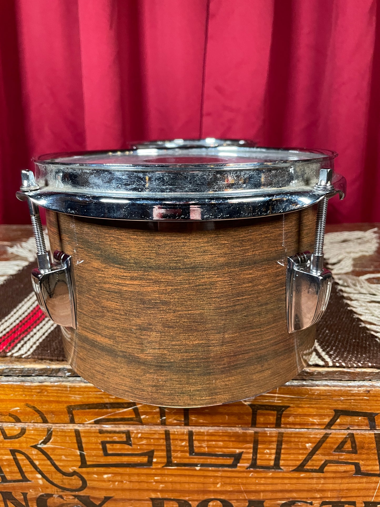 1970s Ludwig 6" & 8" Tunable Bongo Project Walnut Cortex No. 2358P