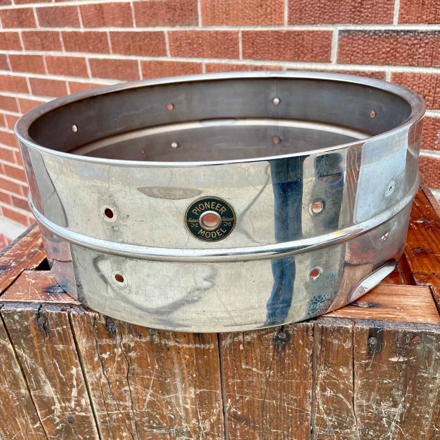 1930s Ludwig & Ludwig Pioneer Model 5x14 Snare Drum Shell NOB