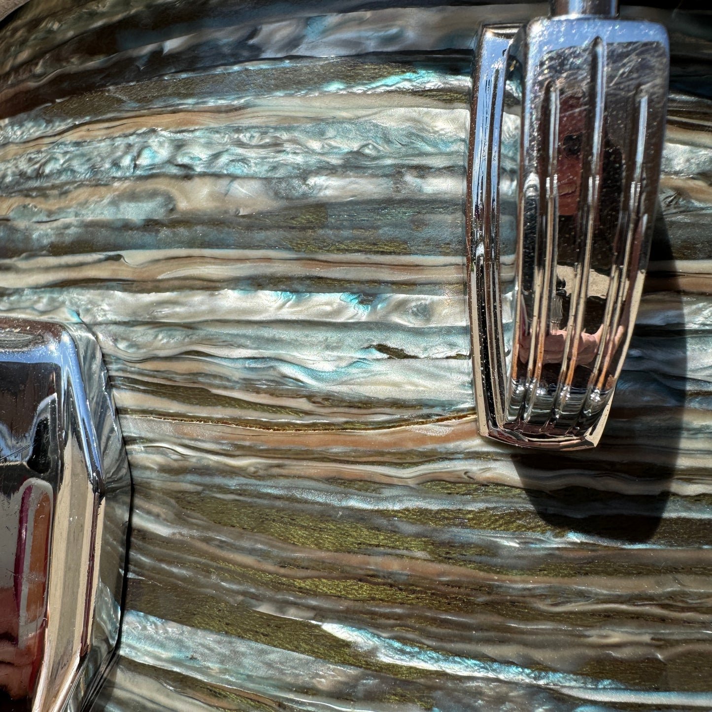 Early 1960s Ludwig 8x12 Tom Drum Oyster Blue Pearl Pre-Serial