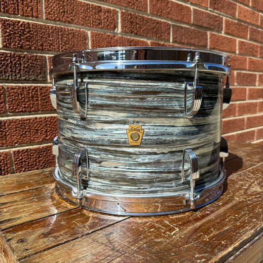 1960s Ludwig 8x12 Tom Drum Oyster Blue Pearl #2