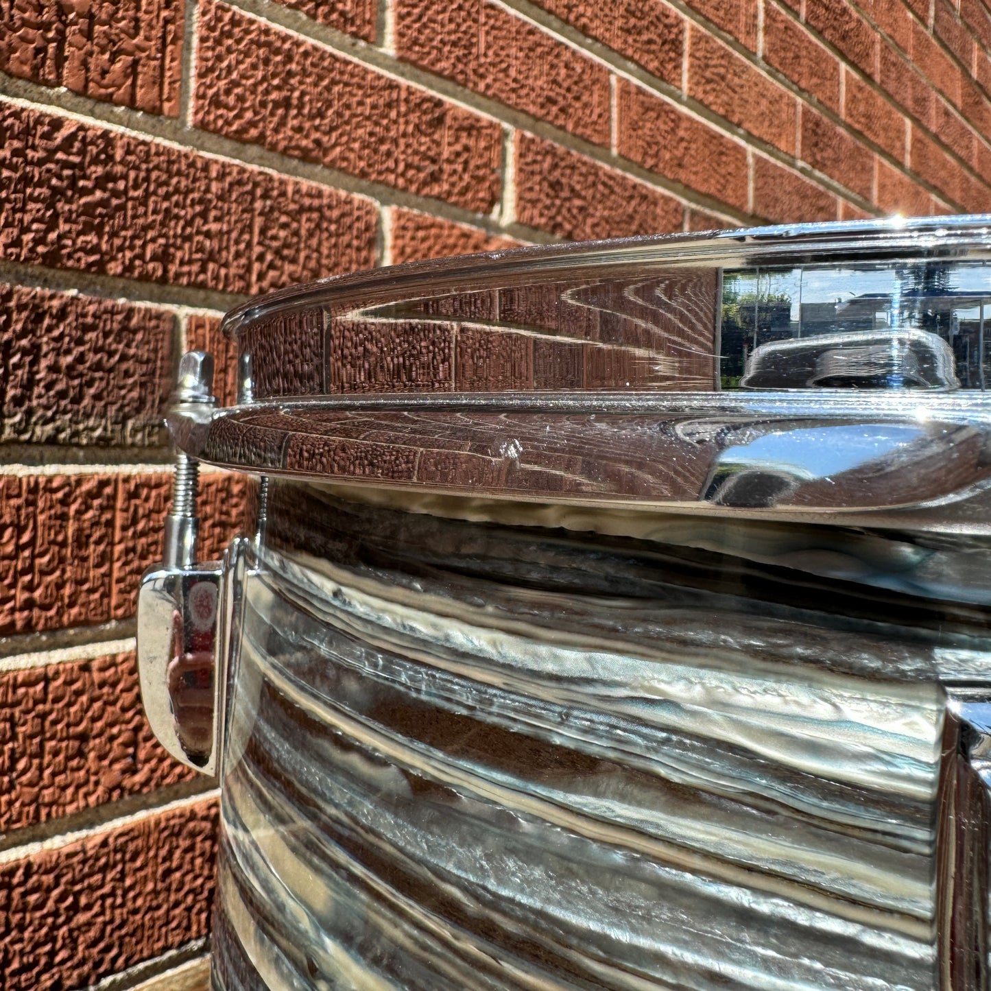 1960s Ludwig 8x12 Tom Drum Oyster Blue Pearl #2
